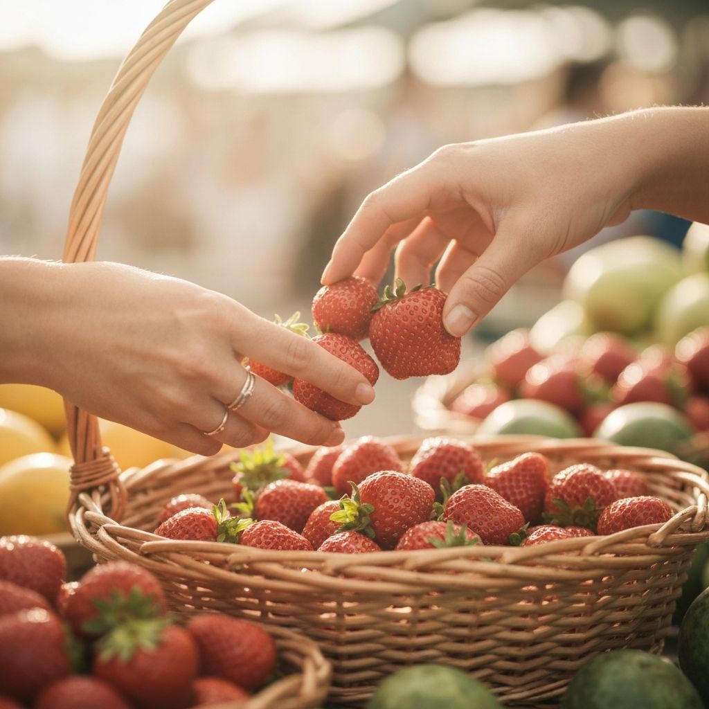 Momento de escolha de alimentos